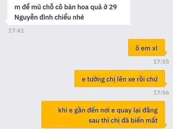 Dở khóc dở cười với pha 'đánh rơi khách' của tài xế xe ôm công nghệ, đọc tin nhắn trả lời mới biết 'não cá vàng' chẳng phải bệnh của mỗi chị em