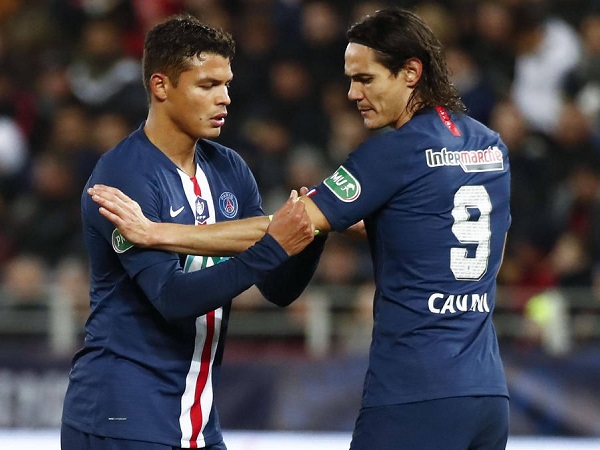 Cavani, Thiago Silva rời PSG