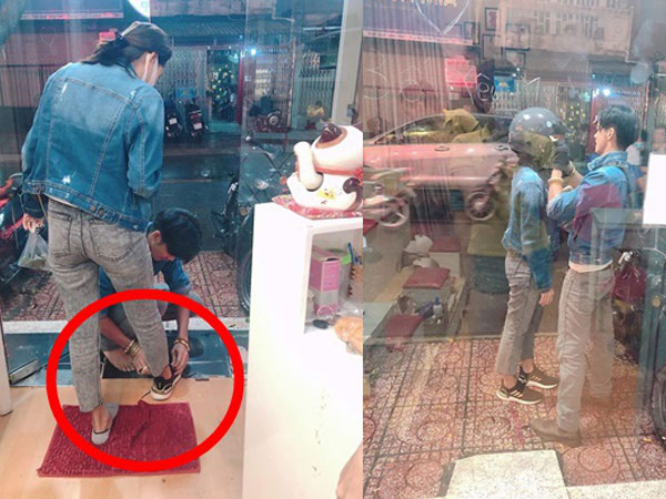 Vợ đi làm móng, chồng chở đến tận nơi và loạt hành động khiến ai nấy đều phải khen ngợi