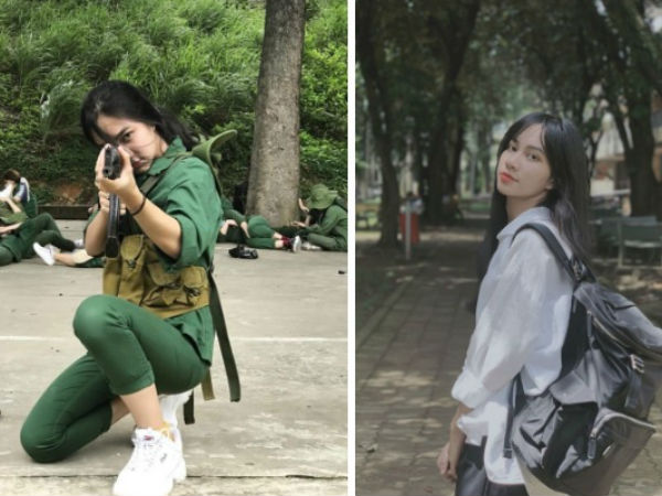 Nữ sinh học quân sự khoe ảnh xinh xuất sắc nhưng vẫn bị dân mạng soi ra điểm vô cùng sai trái này