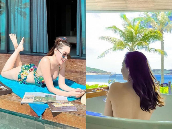 MC Mai Ngọc diện bikini và khoe lưng trần khiến cư dân mạng phát sốt