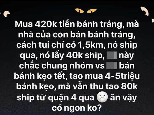 Mua 42 bịch bánh tráng trộn ngay gần nhà nhưng bị thu tận 40k tiền ship, anh chàng cau có đăng đàn hẳn 30 status để đòi 'công lý' cho mình