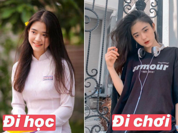 So ảnh gái xinh lớp mình khi đi học - đi chơi, tụi con trai sẽ muốn crush bên nào nhiều hơn?