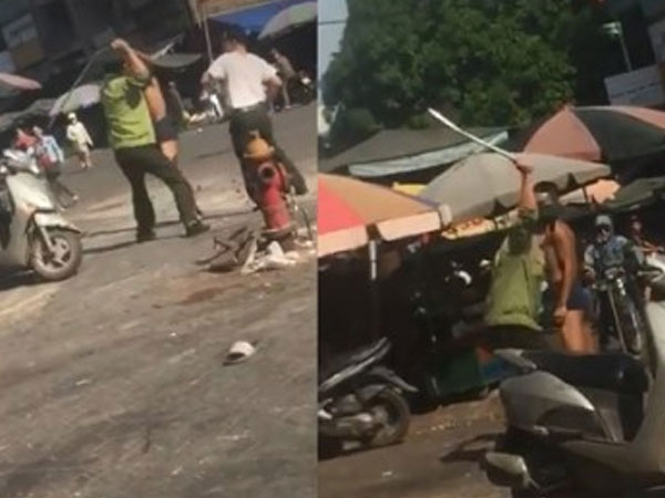 Xôn xao bảo vệ chợ đánh nam thanh niên có biểu hiện bệnh thần kinh