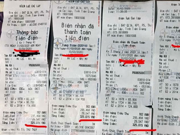 Một hộ có hoá đơn tiền điện 6 tháng liền giống hệt nhau: Công ty điện lực nói gì?