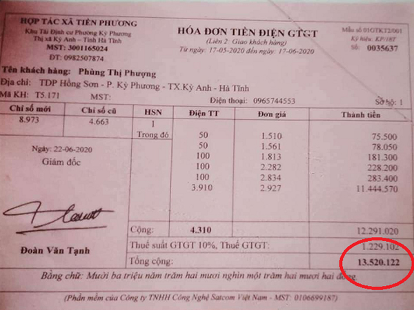 Người phụ nữ độc thân có hóa đơn tiền điện 'vọt' từ 71 nghìn lên 13,5 triệu đồng bị cắt điện
