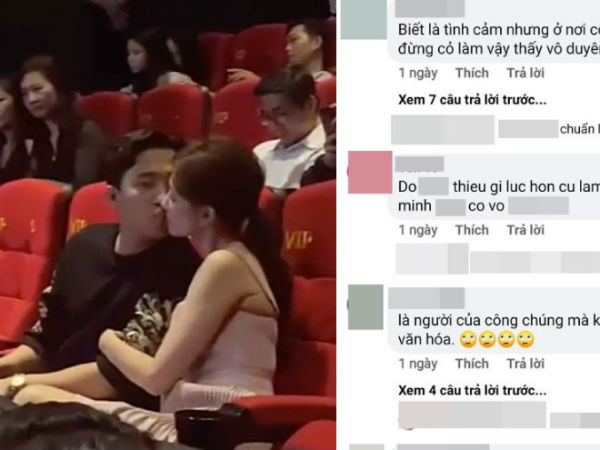 Tranh cãi nảy lửa Trấn Thành - Hari Won hôn nhau ở rạp phim, netizen gay gắt: 'Thiếu gì chỗ, đâu phải chỉ có 2 người ở đó?'