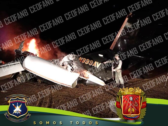 Không quân Venezuela tuyên bố bắn rơi máy bay mang số hiệu Mỹ
