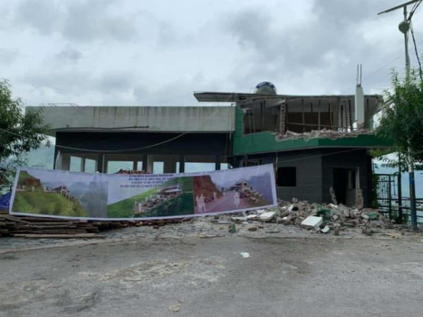 Nóng: Phá dỡ, cải tạo tòa nhà trái phép Mã Pì Lèng Panorama