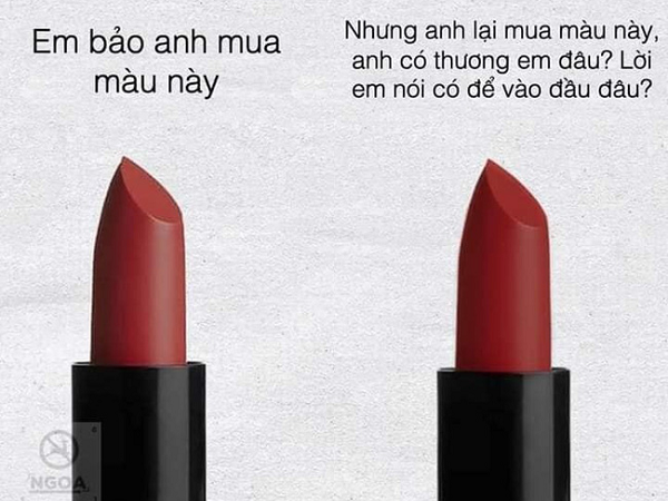 Tức giận vì nhờ người yêu mua son cam đất nhưng anh lại mang về màu đỏ thẫm, cô gái khiến cư dân mạng tranh cãi kịch liệt