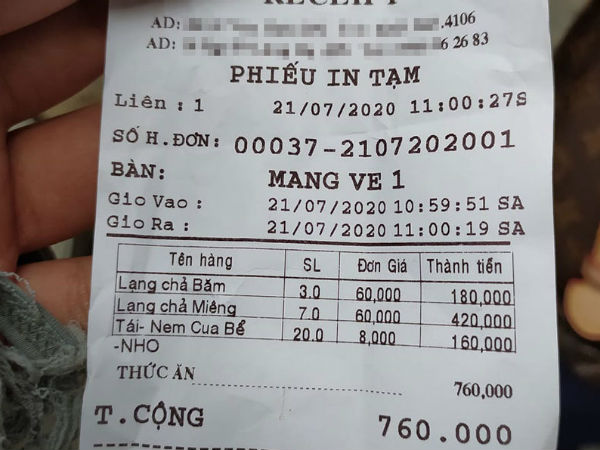 Bún chả nổi tiếng Hà Nội 600 nghìn/kg chả miếng, dân mạng tranh cãi nảy lửa