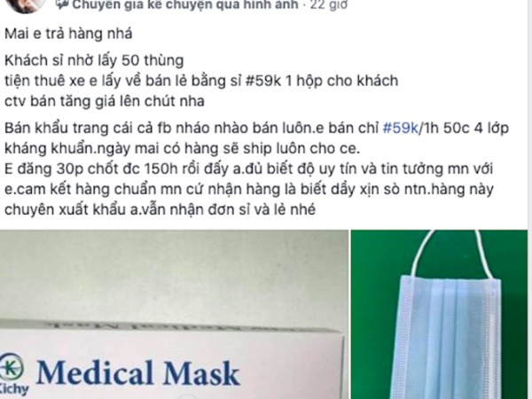 Giới buôn khẩu trang online 'tái xuất' sau ca nhiễm ở Đà Nẵng