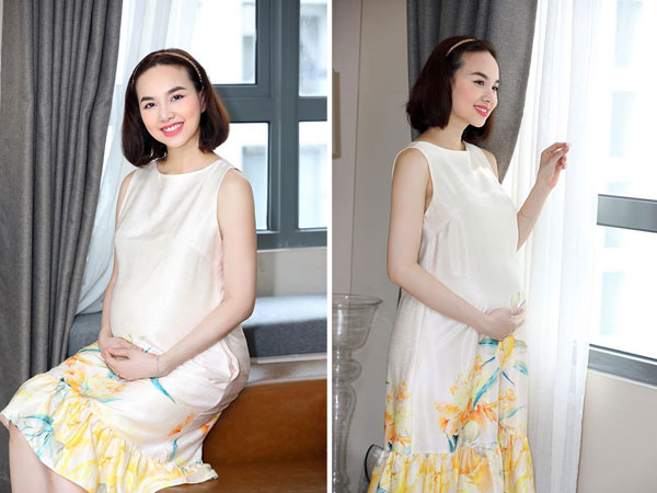 Đinh Ngọc Diệp chính thức xác nhận sắp lâm bồn, khoe bụng bầu to thấy rõ những ngày cuối thai kỳ