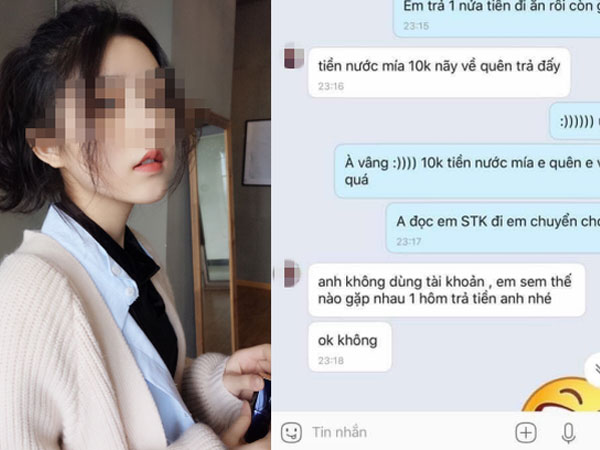 Rủ cô gái đi nhà nghỉ ngay cuộc hẹn đầu không được, thanh niên trở mặt đòi 10 nghìn tiền nước mía