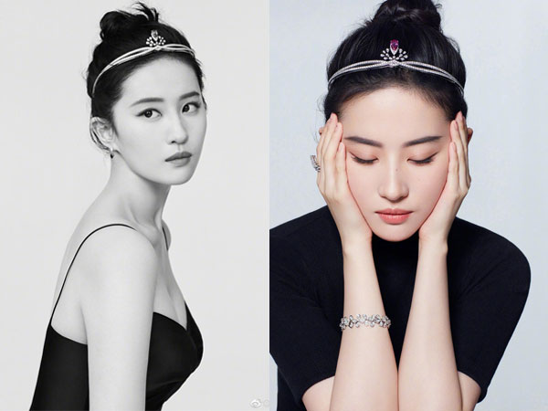 Lưu Diệc Phi gây bão Weibo với ảnh đội vương miện kim cương, mọi sự chú ý dồn vào vòng 1 sexy