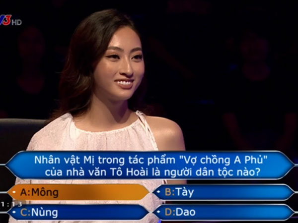 Hoa hậu Lương Thuỳ Linh gây bão vì đối đáp quá nhạy ở 'Ai là triệu phú'