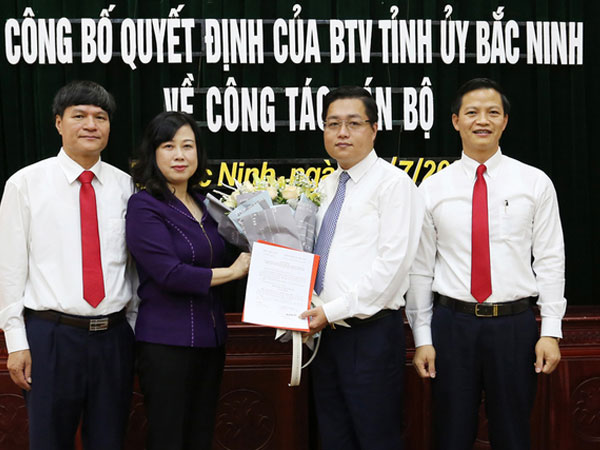 Trưởng Ban Tuyên giáo Tỉnh ủy Bắc Ninh được bổ nhiệm làm Bí thư Thành ủy Bắc Ninh thay ông Nguyễn Nhân Chinh