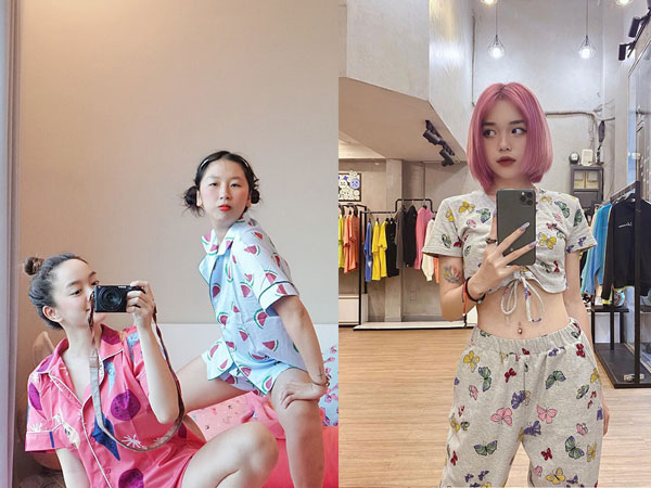 Bắt trend 'cà khịa' phụ nữ mặc đồ bộ ra đường, loạt gương mặt hot hit trên Instagram thi nhau khoe đồ mặc ở nhà siêu dễ thương