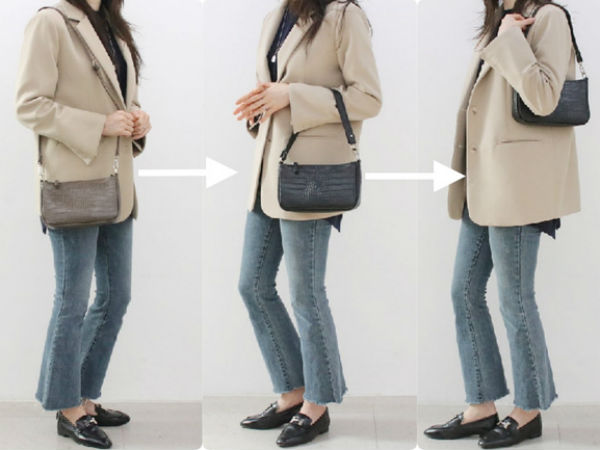 Cả set đồ sang chảnh lên hẳn vài chân kính, vóc dáng cũng cao ráo bất ngờ chỉ nhờ 2 chiêu đeo túi nhanh gọn