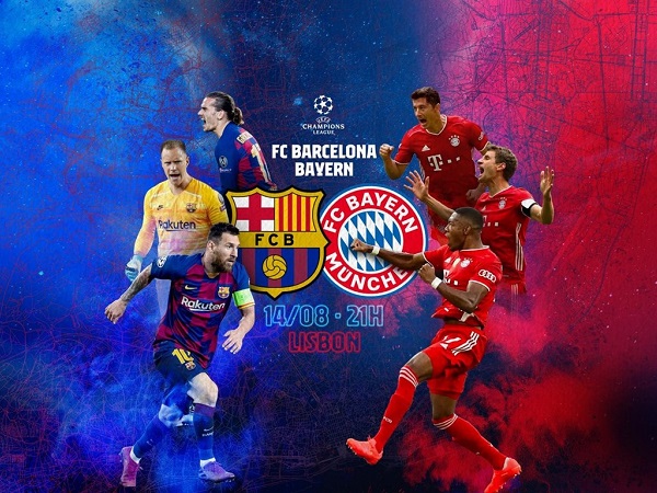 Lịch thi đấu tứ kết Champions League: Đại chiến Barca vs Bayern Munich