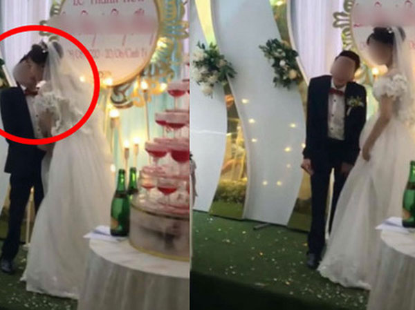 Đám cưới linh đình, mọi người cổ vũ, chú rể đã có một hành động 'xấu hổ' khiến dân tình quắn qoéo vì quá dễ thương