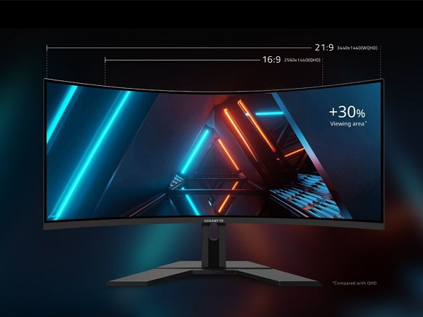 GIGABYTE trình làng màn hình chơi game siêu rộng 34-inch, nàn hình cong 1500R