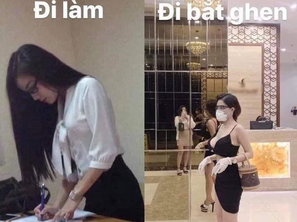 Sự thật đằng sau bức ảnh khác biệt giữa đi làm và đi 'đánh ghen' của nữ giảng viên xinh đẹp Âu Hà My