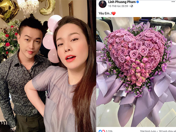 Nhật Kim Anh khoe 'núi quà khủng' được tặng nhân dịp sinh nhật, vô tình để lộ bó hoa 'Yêu em' cực kỳ đặc biệt của TiTi (HKT)
