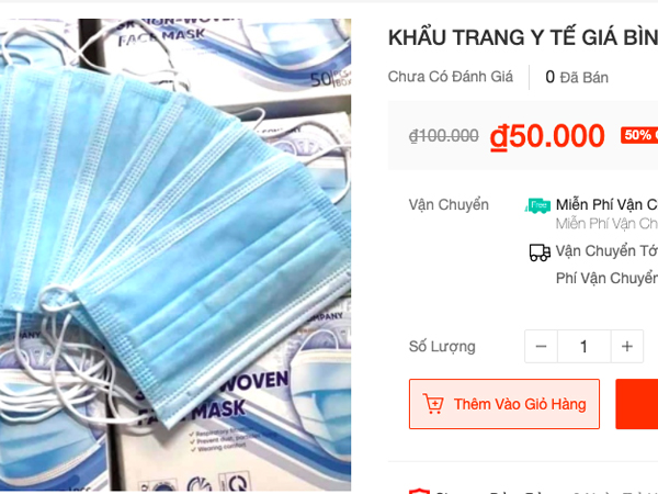 Dân buôn khốn đốn vì khẩu trang giảm giá giữa dịch Covid - 19