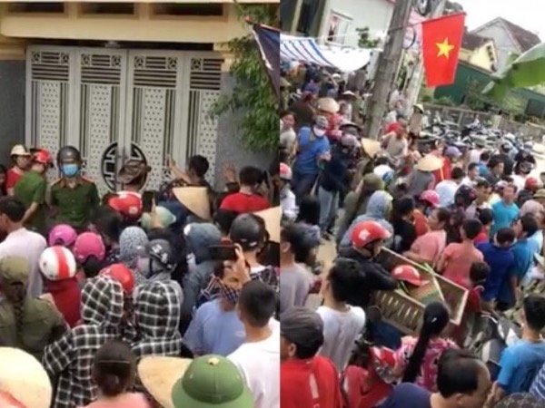 Cả xóm rần rần coi cảnh dựng rạp réo nợ nguyên phó trưởng công an huyện