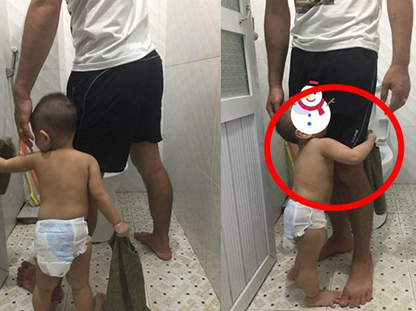 'Thà đi cuốc ruộng còn hơn trông con một mình', nhìn hình ảnh ông bố ai cũng hiểu lý do