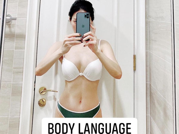 Lệ Quyên mặc nội y khoe body 'rực lửa'