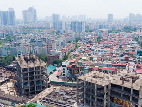 Một phần của dự án 10.000 tỷ đồng ở Hà Nội trở thành những khối nhà hoang