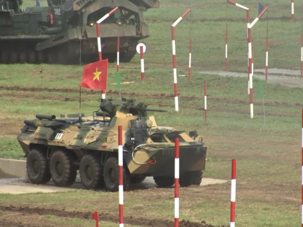 Hình ảnh đội tuyển Công binh Việt Nam thi đấu trận chung kết Army Games
