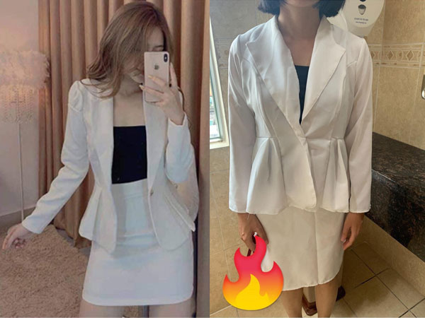 'Động tâm' với bộ vest trắng sang-bổ-rẻ trên mạng, cô gái trẻ mạnh tay đặt ngay và cái kết 'đi vào... lòng đất'