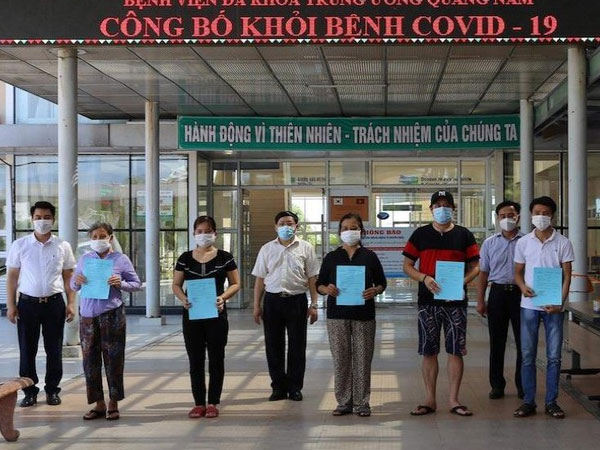 Thêm 19 bệnh nhân Covid-19 ở Quảng Nam được xuất viện