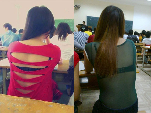 Loạt khoảnh khắc kém duyên của các gái xinh nơi giảng đường: Từ hở hang, cắt xẻ đến xuyên thấu đều có đủ