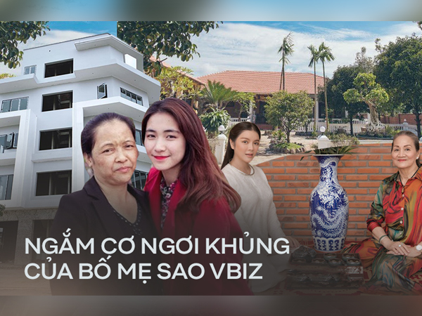 Ngắm trọn cơ ngơi khủng sao Vbiz báo hiếu bố mẹ: Quốc Trường tặng nhà 25 tỷ chưa choáng bằng biệt phủ 10.000m2 Lý Nhã Kỳ tậu