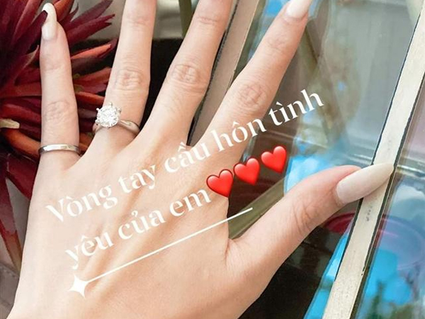 Quế Vân khoe nhẫn kim cương 'khủng', úp mở chuyện nhận lời cầu hôn của bạn trai