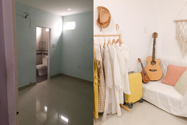 Cô nàng tự decor phòng 12m2 chỉ với 3,5 triệu đồng, tha hồ sống ảo tẹt ga mà chẳng cần đi đâu
