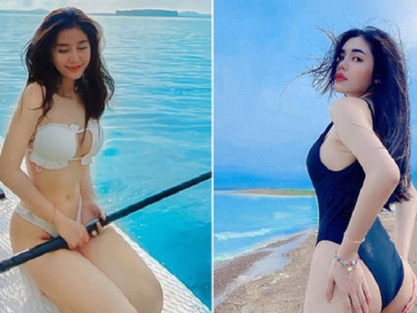 Võ Ngọc Trân lần đầu khoe trọn body nức nở với bikini, lại còn đọ dáng với bạn thân cực gắt