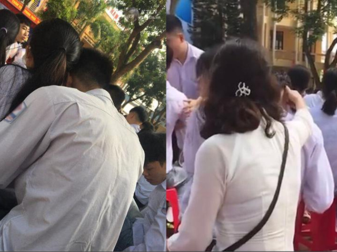 Cặp đôi vô tư ngồi lên đùi nhau trong giờ sinh hoạt, hành động của cô giáo vừa cao tay vừa khiến cả hai 'tái mét'