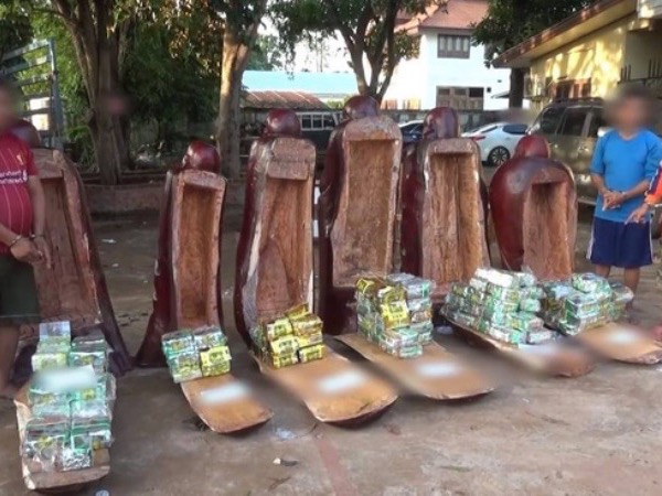 Triệt phá đường dây vận chuyển 237 kg ma túy, chuyên giấu 'hàng' vào các pho tượng gỗ cài thiết bị định vị