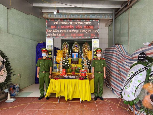 Thăng quân hàm Thượng sỹ cho chiến sỹ cảnh sát cơ động ở Bắc Giang hy sinh khi làm nhiệm vụ
