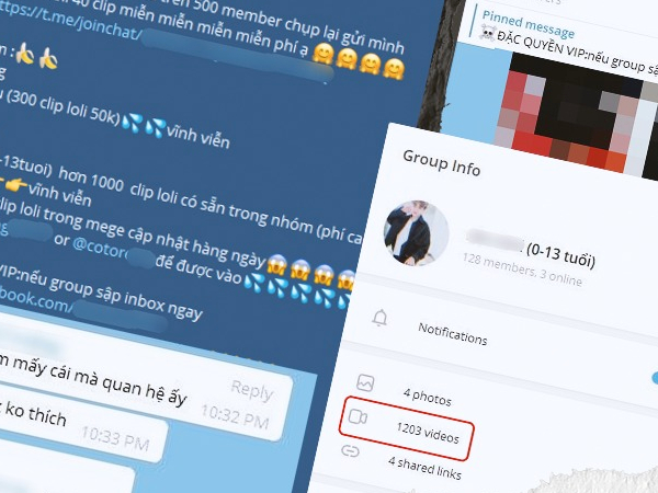 SỐC: Phát hiện phòng chat bí mật chuyên chia sẻ clip khiêu dâm trẻ em thu phí thành viên, đặc biệt có cả trẻ Việt Nam