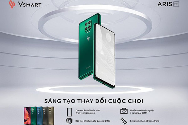 VinSmart ra mắt smartphone với camera ẩn dưới màn hình, giá 10 triệu đồng