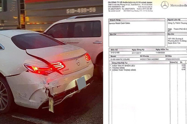'Sốc' với tiền công thay bình xăng trên Mercedes S400 gặp tai nạn, có thể mua được một chiếc xe SH