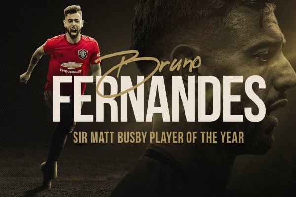 Bruno Fernandes chính thức đoạt giải 'Cầu thủ xuất sắc nhất MU mùa 2019/20'