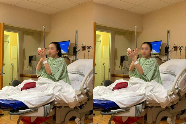 Dân mạng sửng sốt vì hành động vô cùng bình tĩnh của mẹ bầu trước khi vào phòng sinh