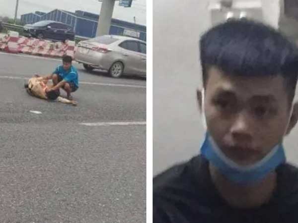Trung úy CSGT bị nam thanh niên đi xe môtô phân khối lớn tông gãy chân